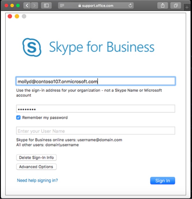 promote participant to presenter skype for business mac